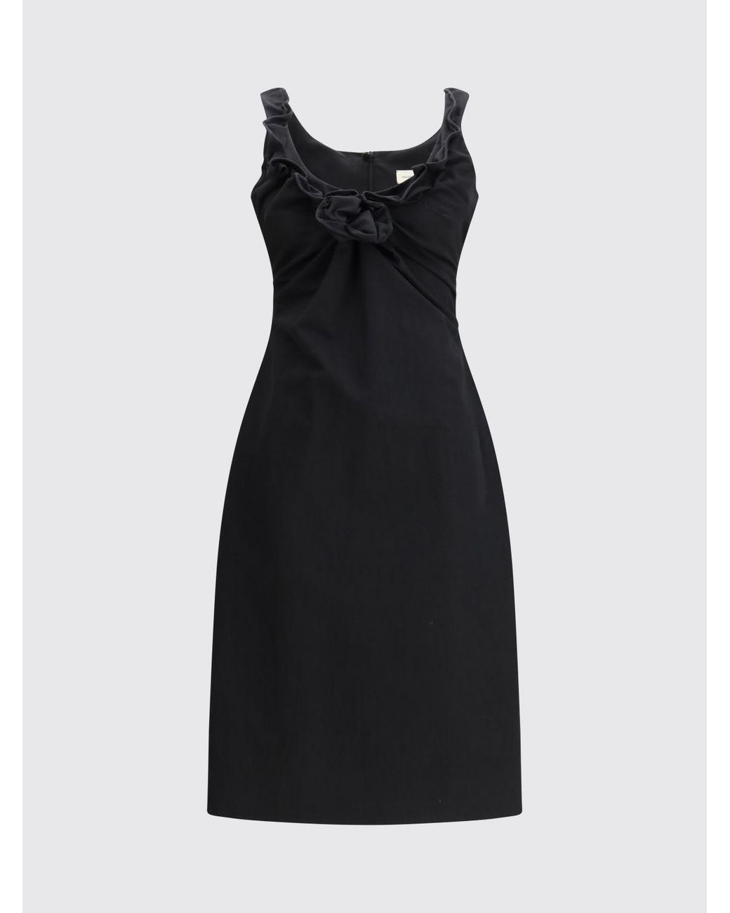Magda Butrym Black Cotton Blend Mini Dress