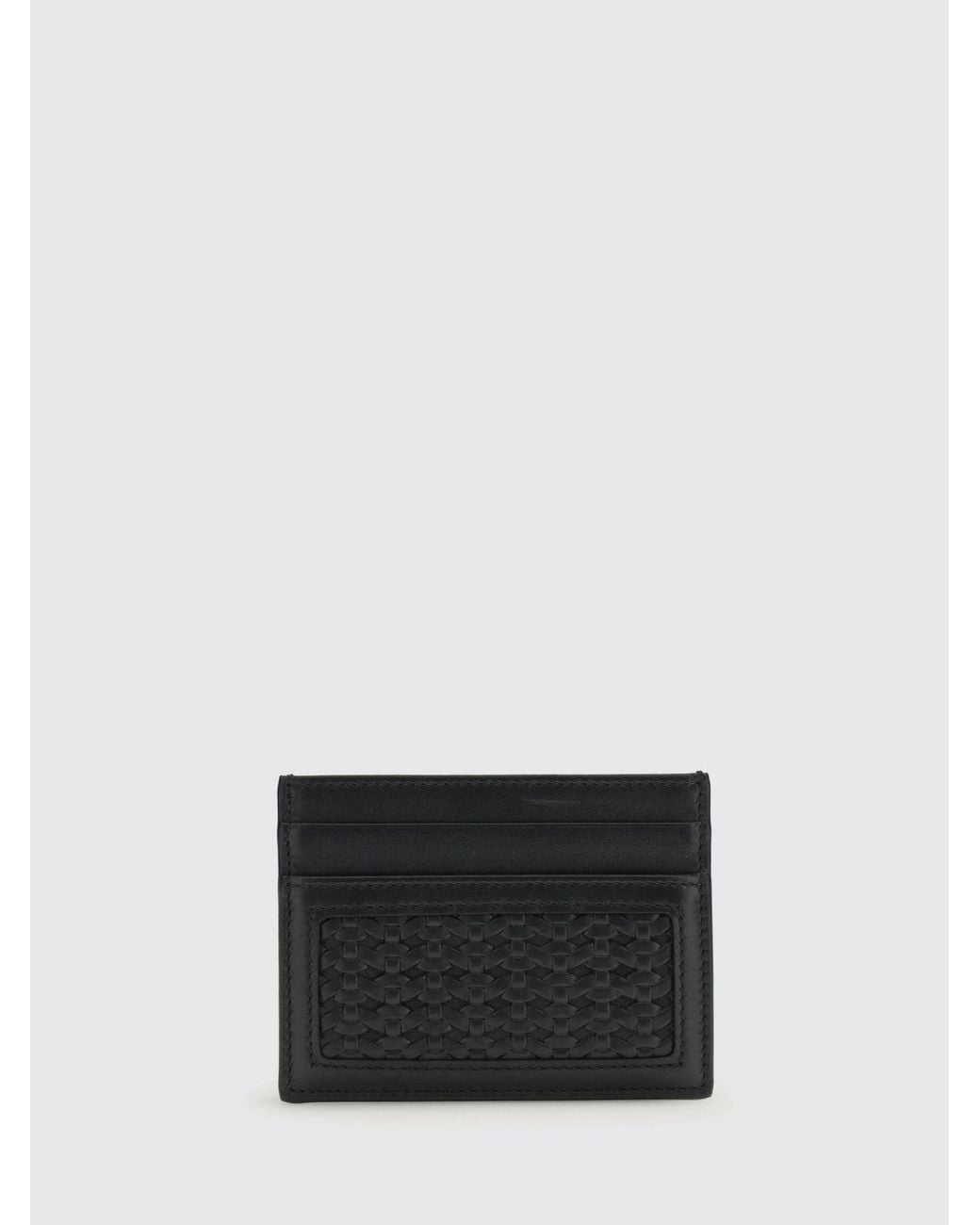 Dolce & Gabbana White Dolce &Amp Gabbana Calfskin Leather Card Holder for men