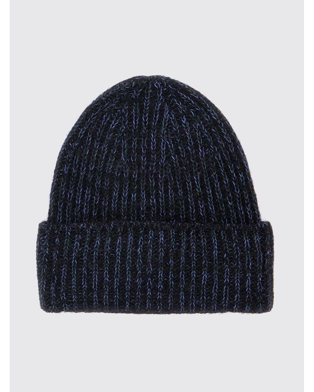 Missoni Blue Wool And Viscose Blend Beanie Hat With Cuff for men
