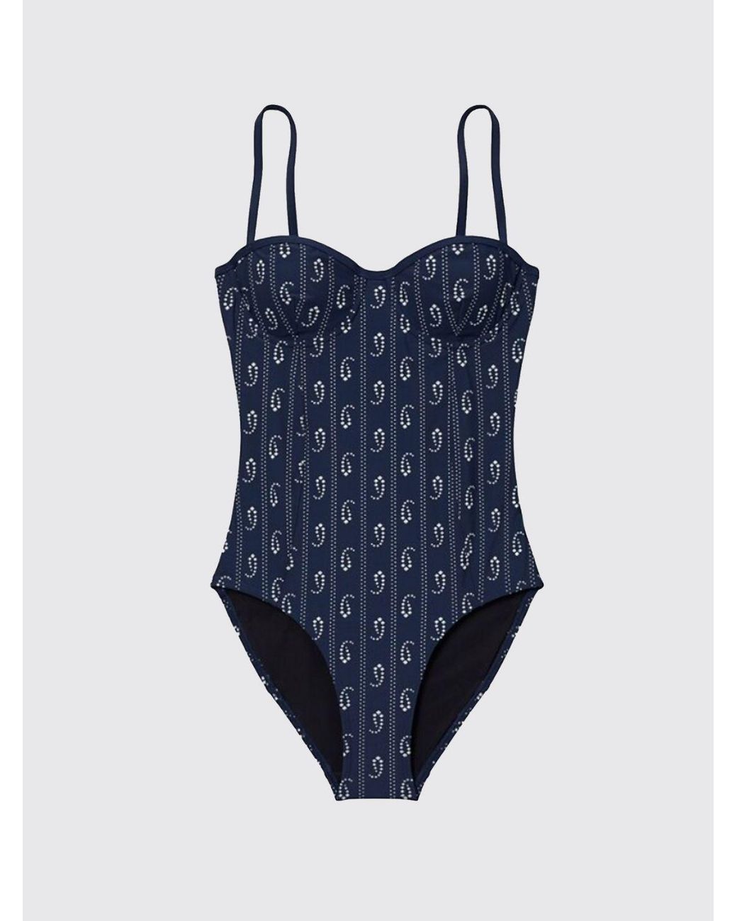 Tory Burch Blue Floral Swimsuit