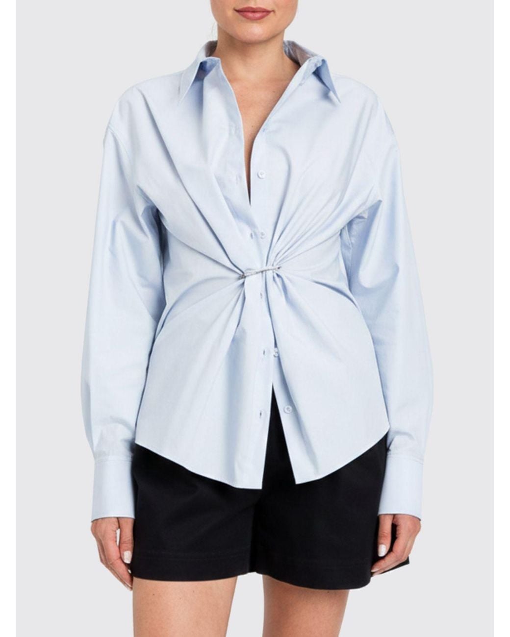 Twinset White Cotton Poplin Shirt