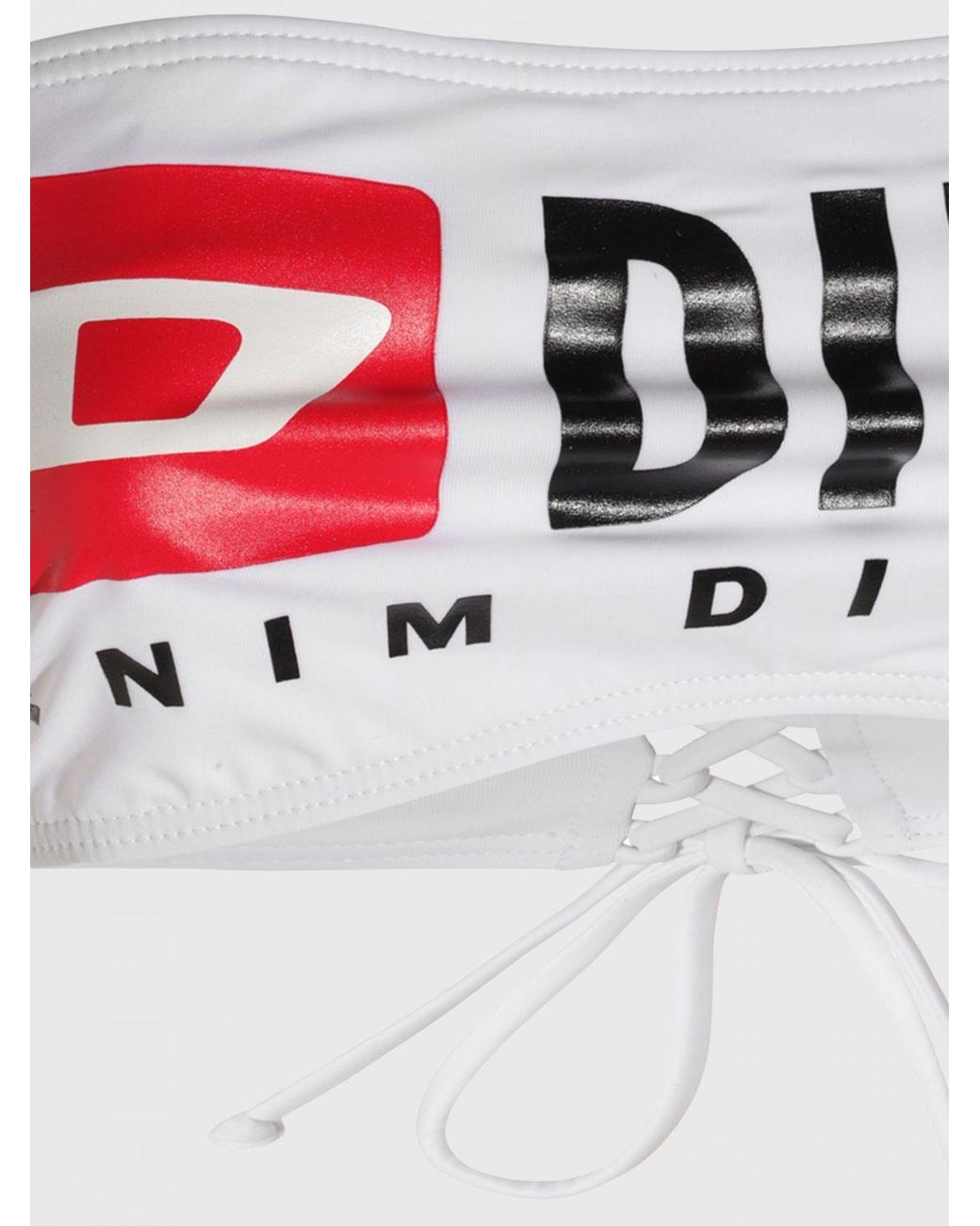 DIESEL White Bfb-Bryna Bikini Top Swimsuit