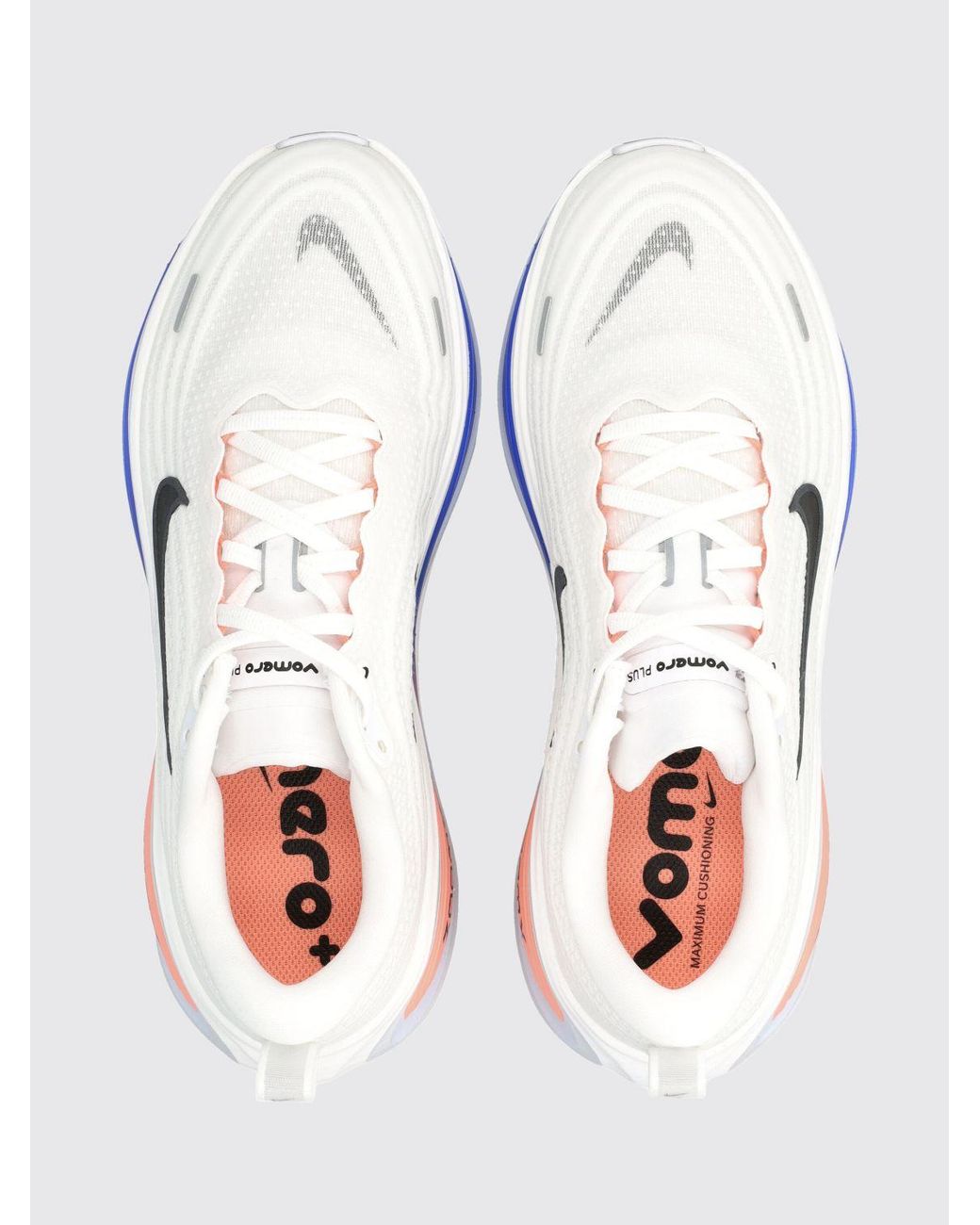 Nike White Vomero Plus Technical Mesh Sneakers With Cushioned Sole And Swoosh for men