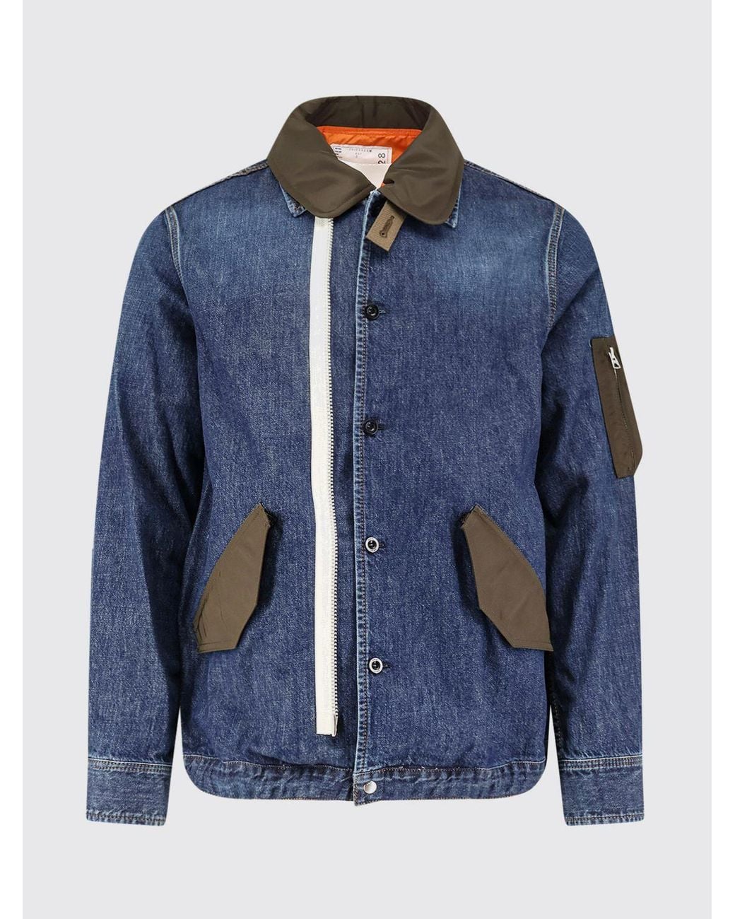Sacai Blue Denim Jacket for men