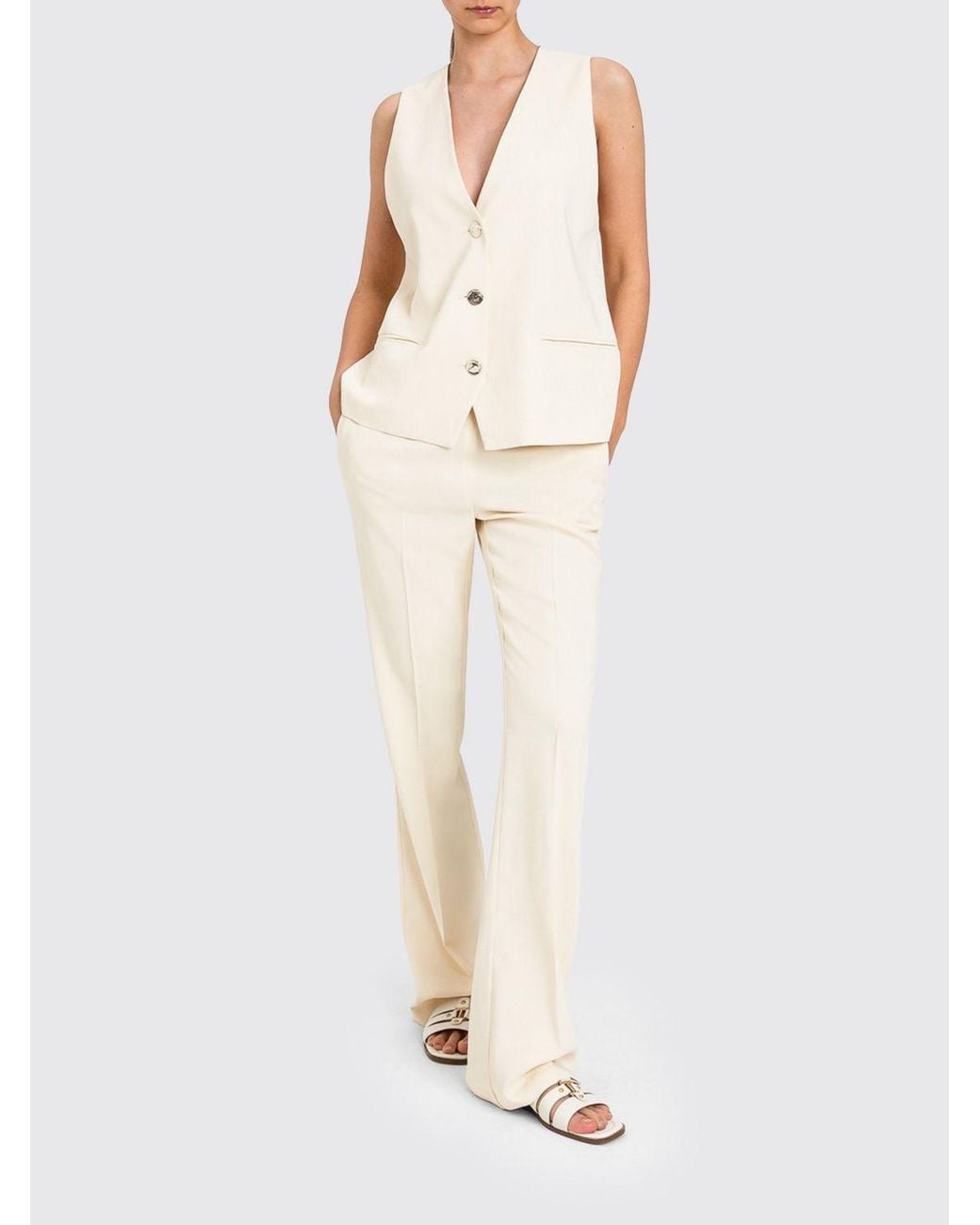 Twinset Natural Classic Viscose Vest