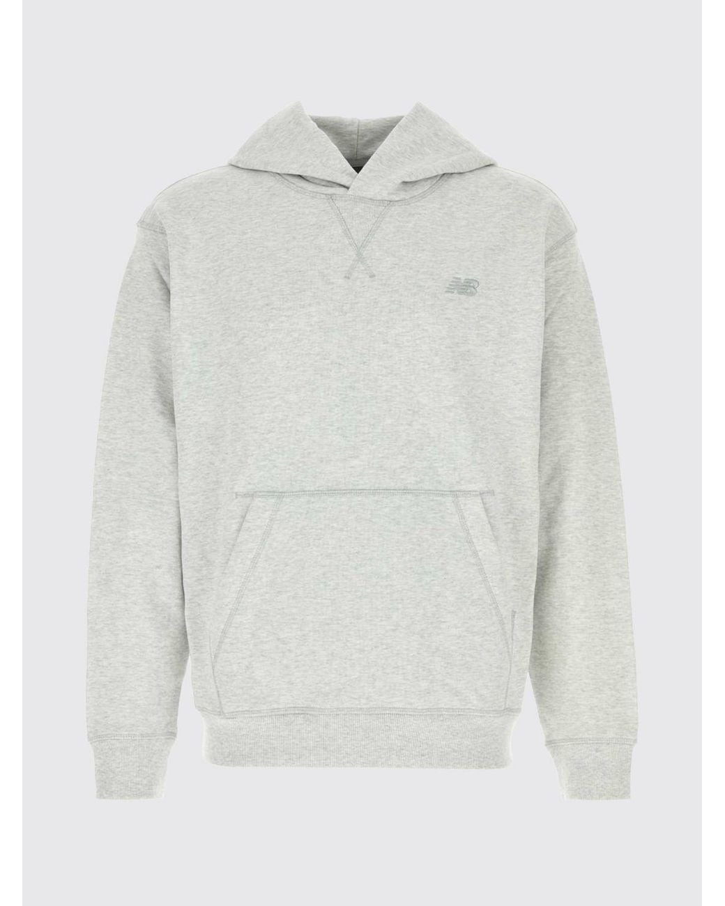New Balance Gray Athletics French Terry Hoodie for men