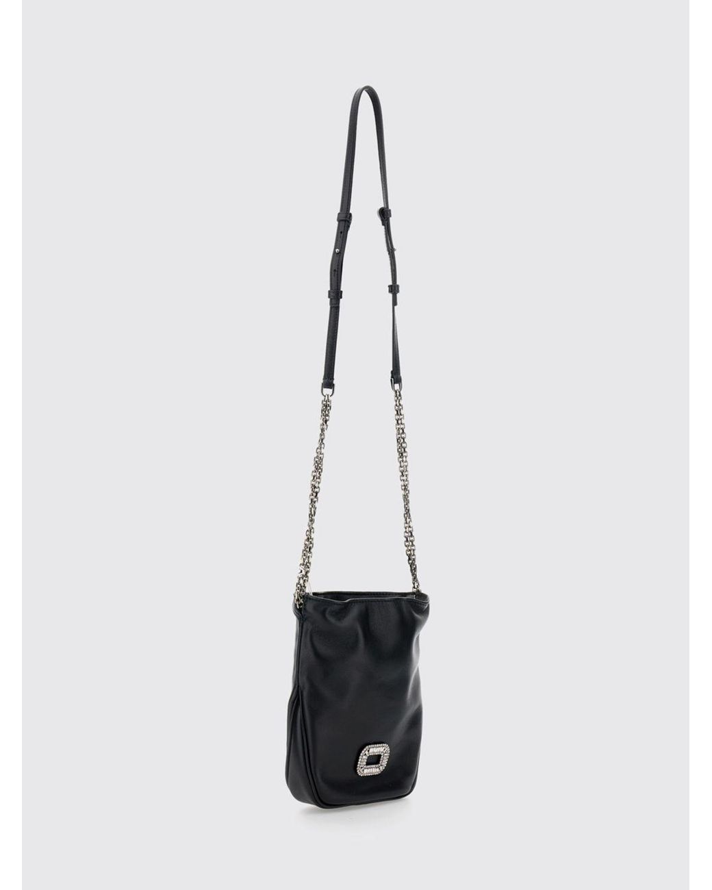 Roger Vivier White Pilgrim Pocket Mini Bag