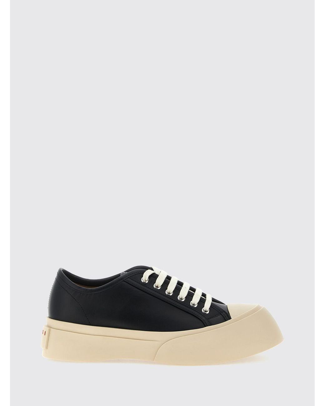Marni Niedrige Pablo Sneakers Aus Kalbsleder Mit Plateausohle in White für Herren