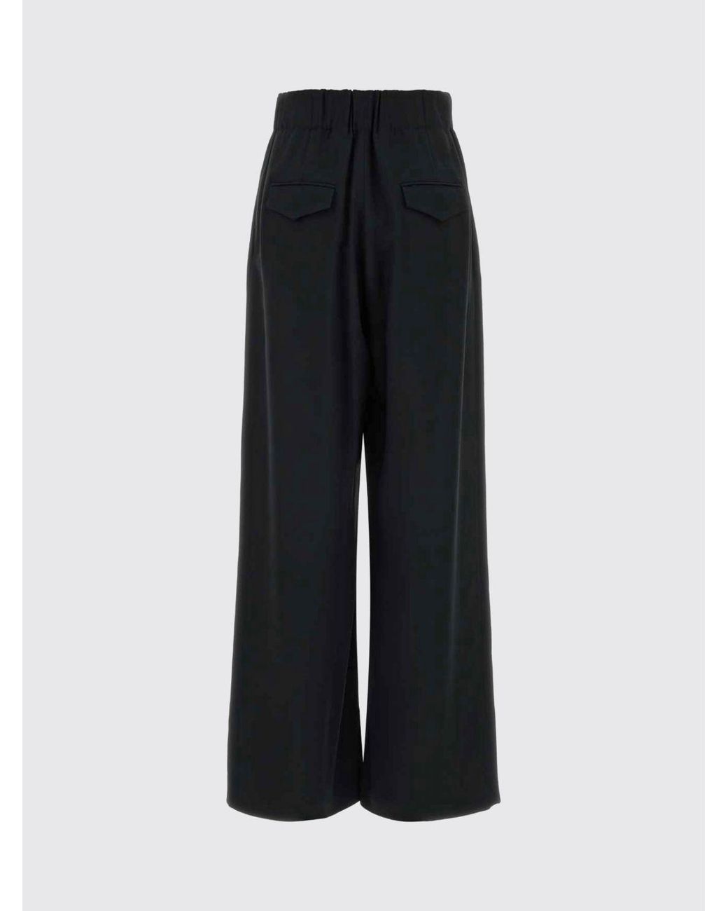 Jil Sander Black High-Waisted Palazzo Trousers