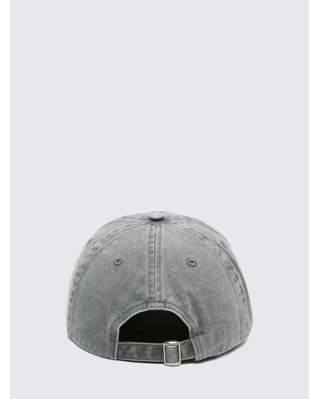 sunflower Gray Embroidered Cotton Denim Hat for men