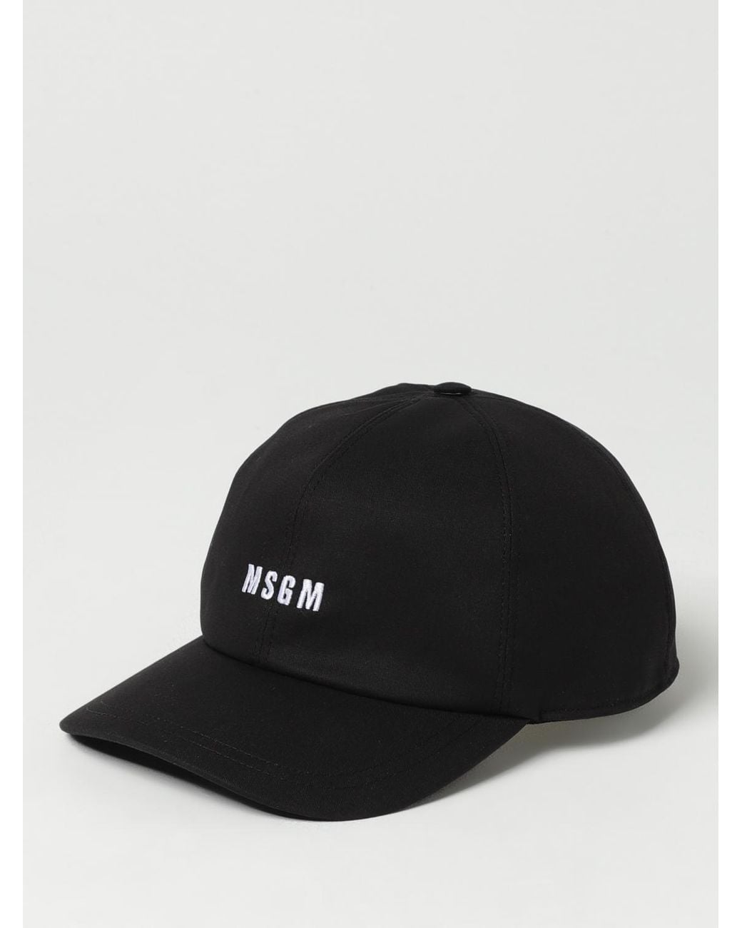 MSGM Black Logo Baseball Cap for men