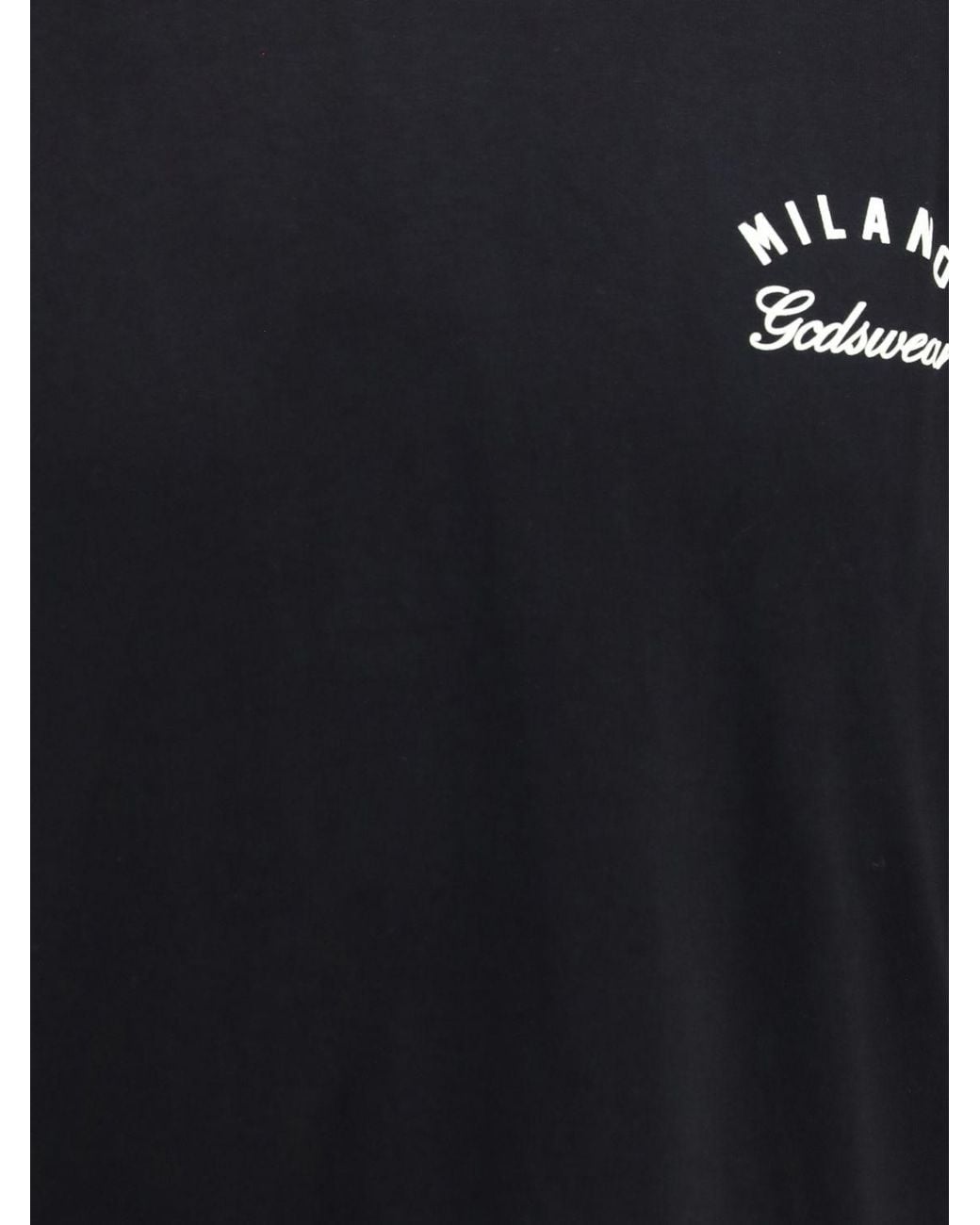 Gcds Blue Cotton T-Shirt With Back Logo And Dropped Shoulders for men