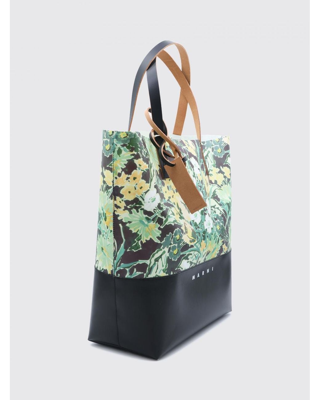 Mini Borsa Tote di Marni in Green