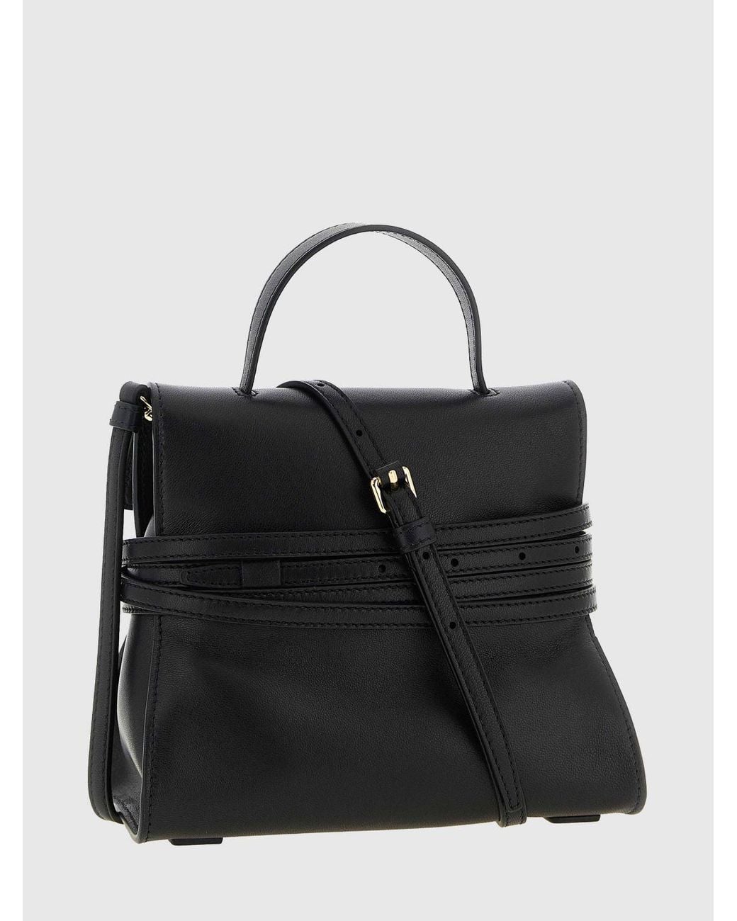 Moschino Couture Black Tie Me Leather Bag