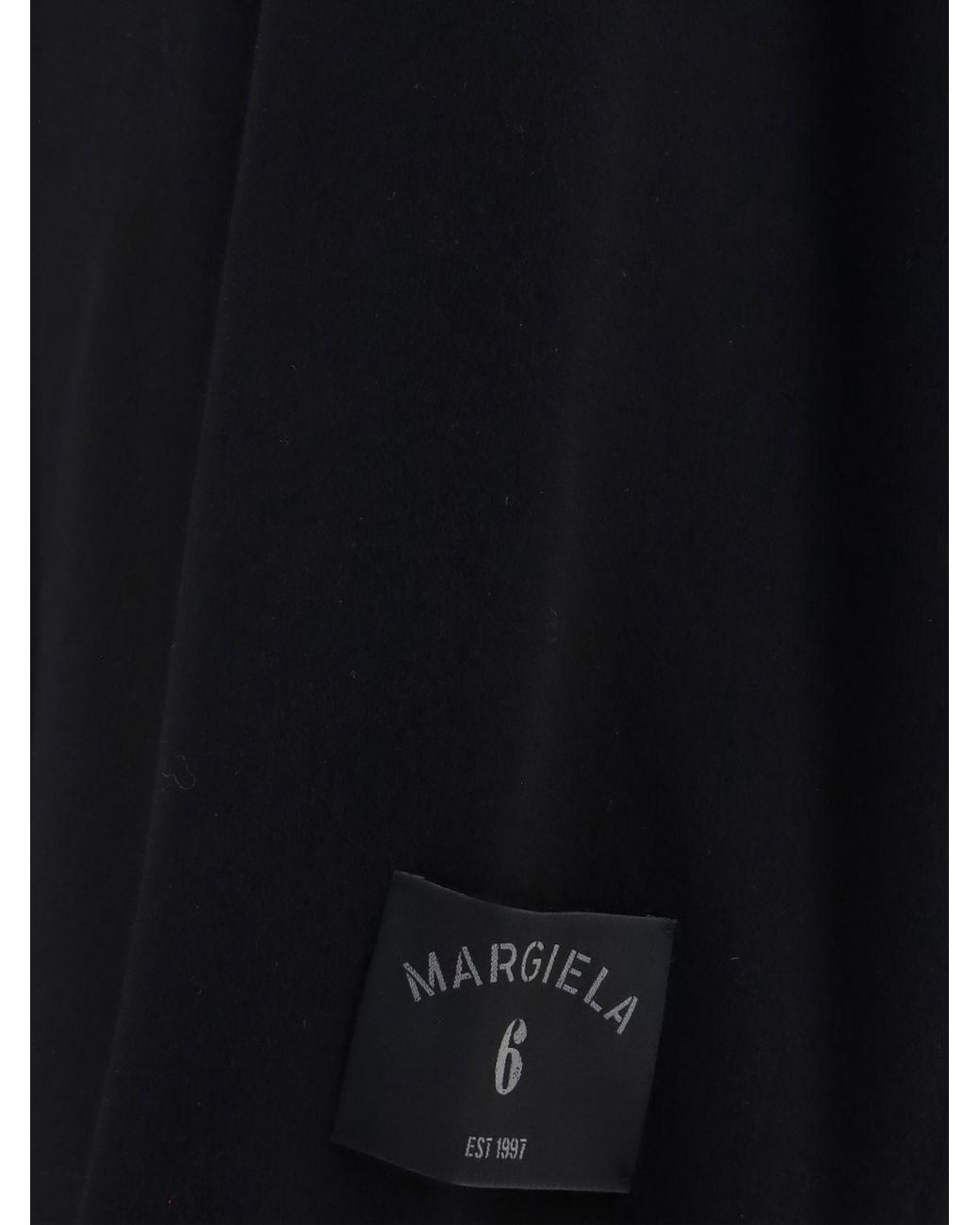 MM6 by Maison Margiela Blue Single-Breasted Long Wool Coat for men