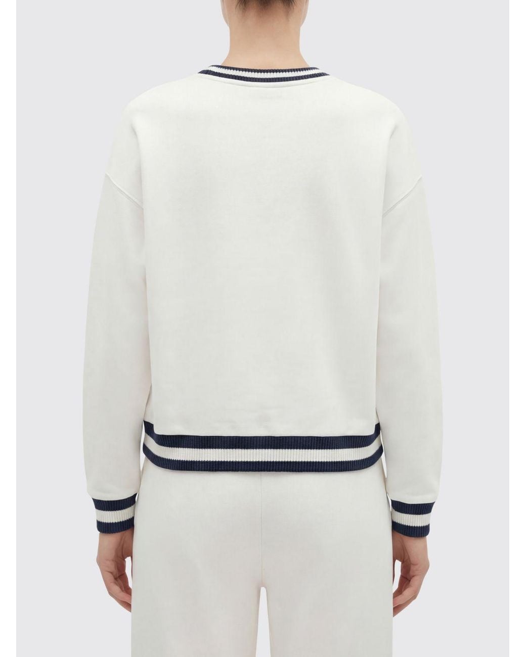 Autry White Cotton Crewneck Sweatshirt With Logo