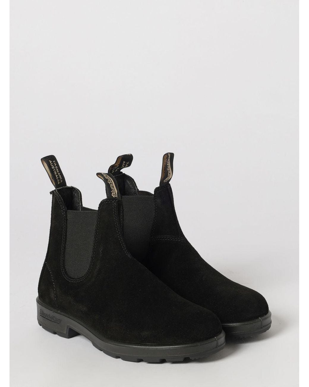 Blundstone Black 2405 Suede Chelsea Boots With Rubber Sole for men