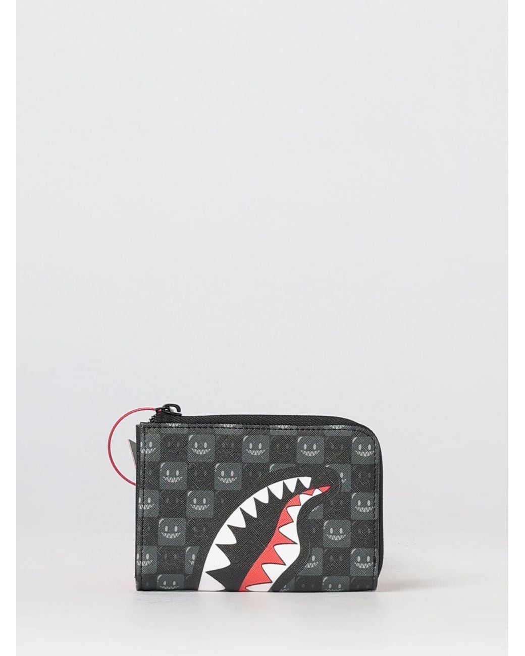 Sprayground White Zip Wallet for men