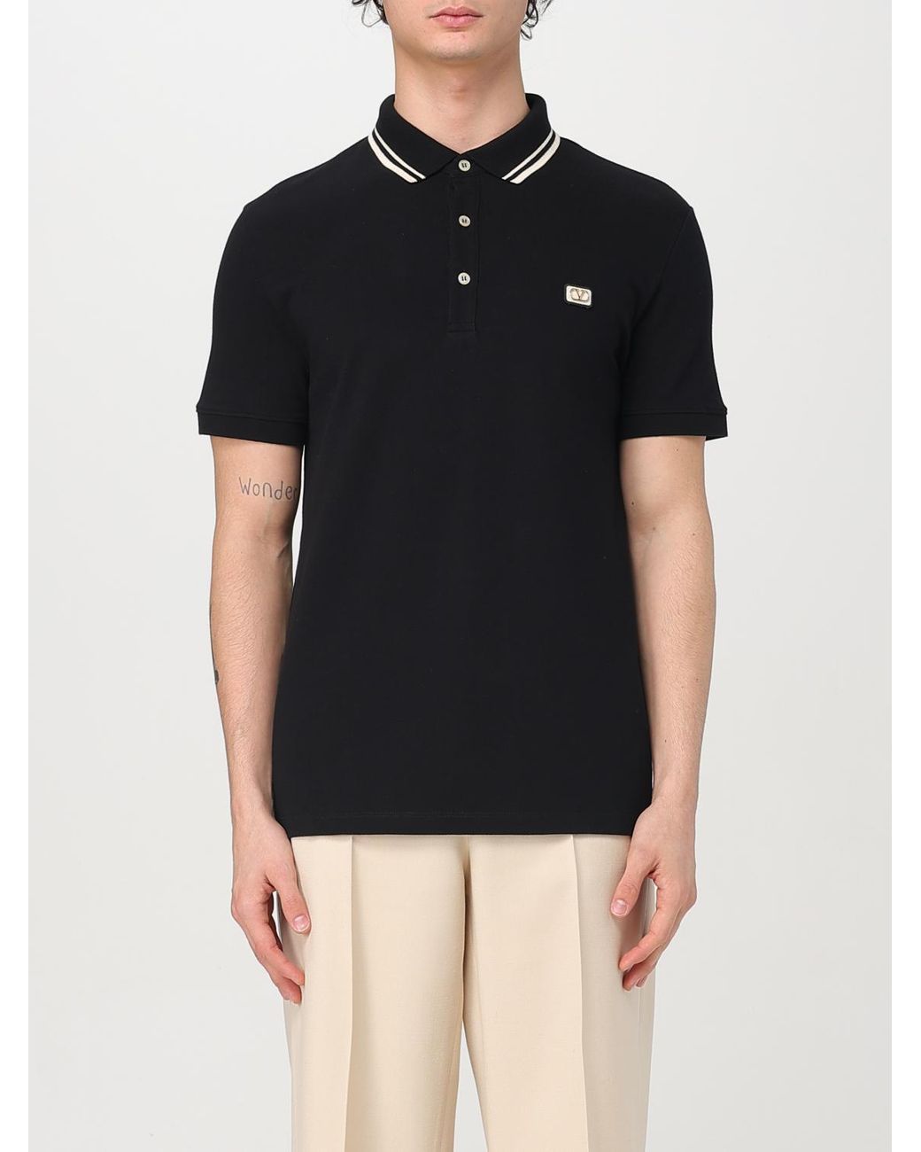 Valentino Black Polo Shirt for men
