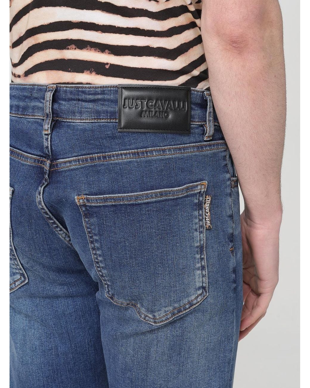 Just Cavalli Blue Trousers for men
