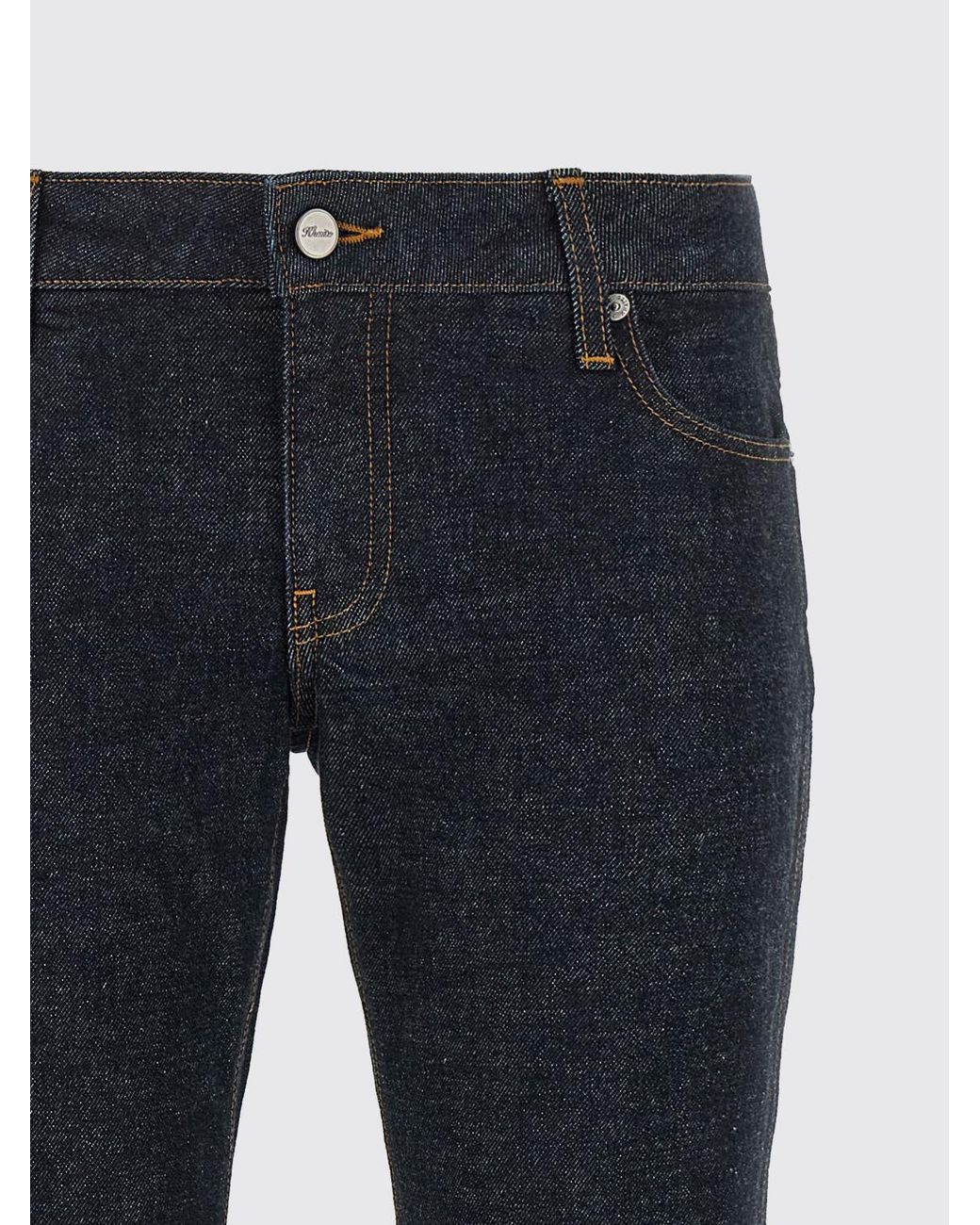Khaite Blue Mid-Rise Cropped Flare Jeans