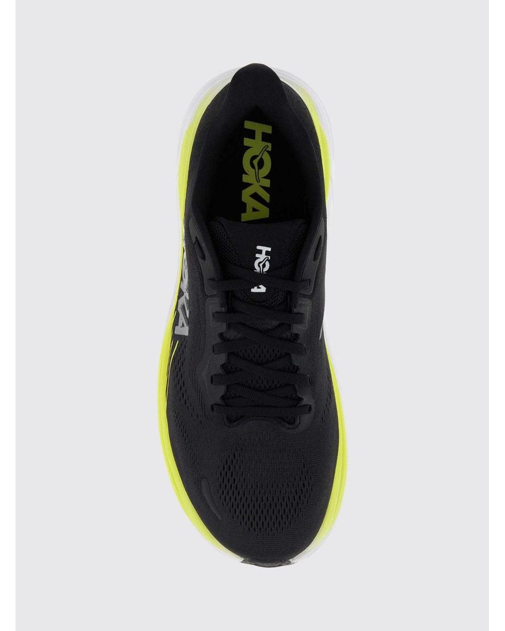 Hoka One One Green Clifton 11 Cushioned Breathable Technical Mesh Running Trainers for men