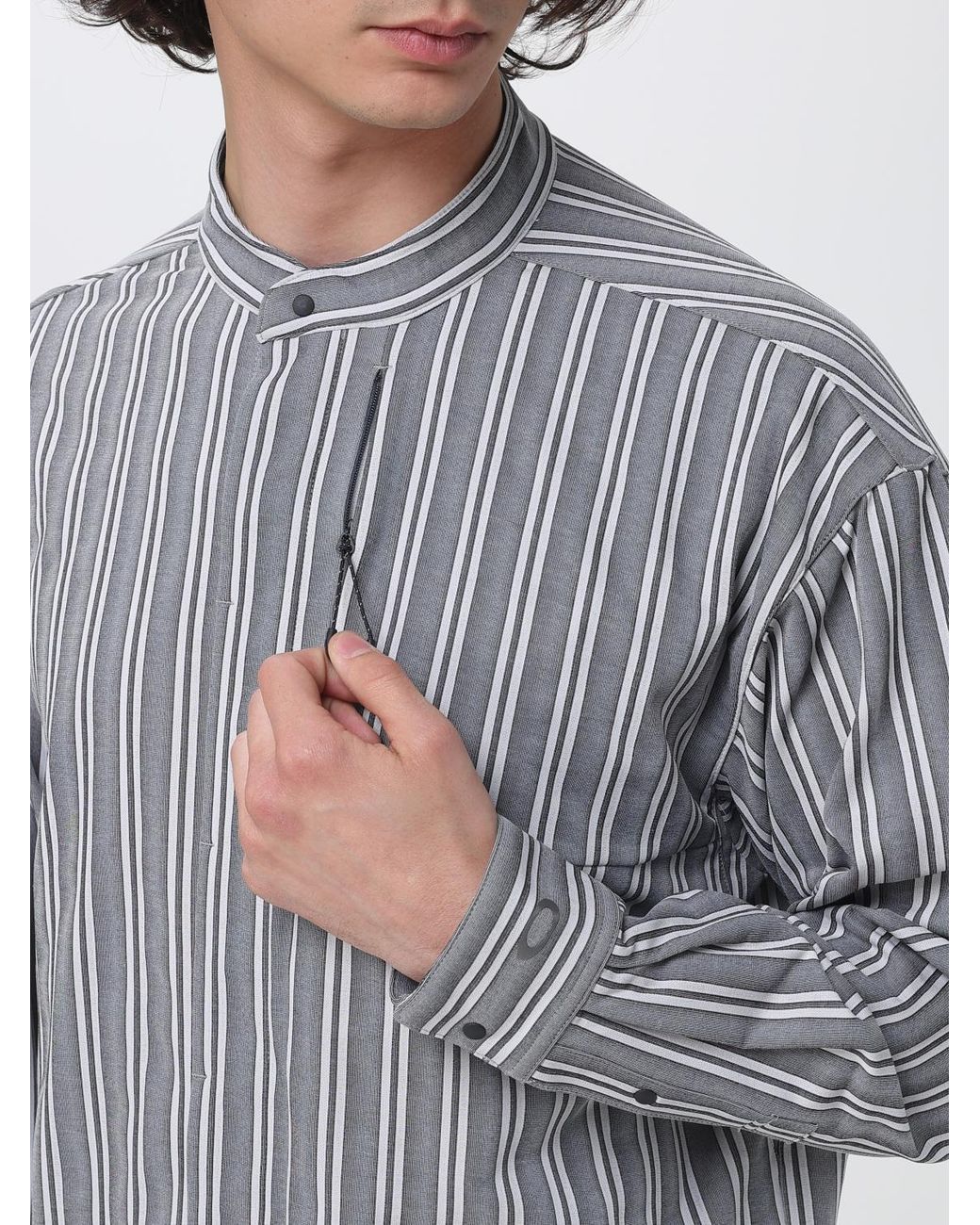 Oakley Gray Fgl Fuel Ls Shirts 6.0 Striped Polyester Shirt for men