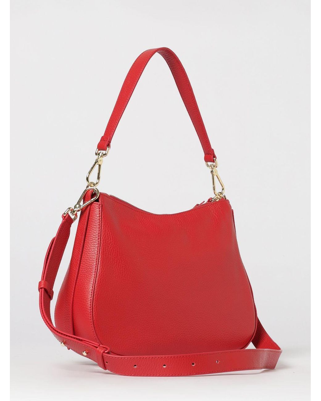 Coccinelle Red Nory Grained Leather Bag