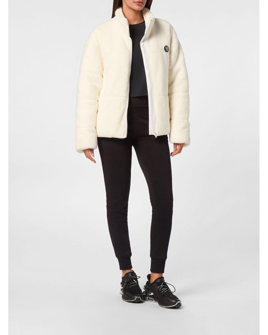 Philipp Plein Natural Relaxed Fit Short Sports Jacket