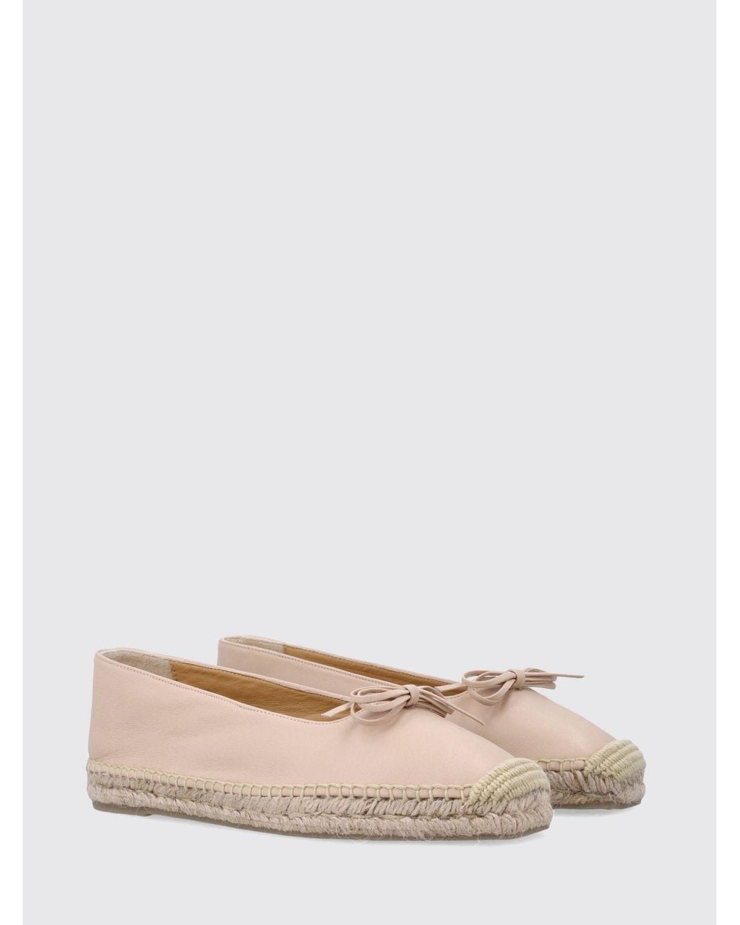 Castaner Natural Pax Ribbon Leather Espadrilles