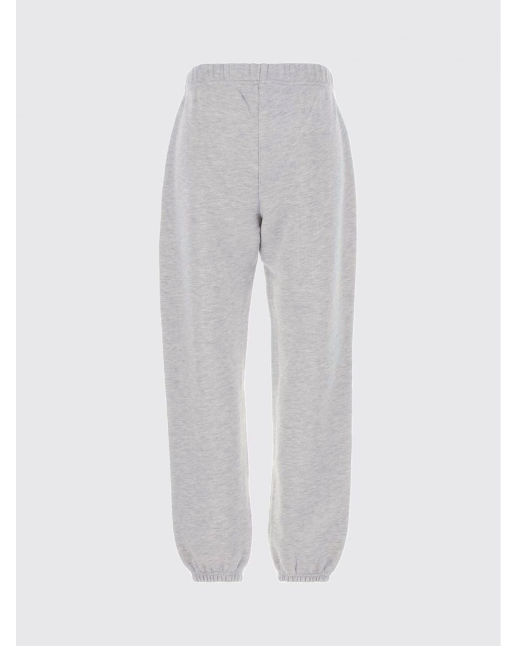 Autry Gray Cotton-Blend Jogging Trousers With Elasticated Drawstring Waist