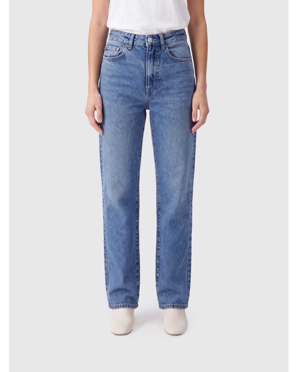 ICON DENIM Blue Foxy High-Waisted Straight Leg Jeans