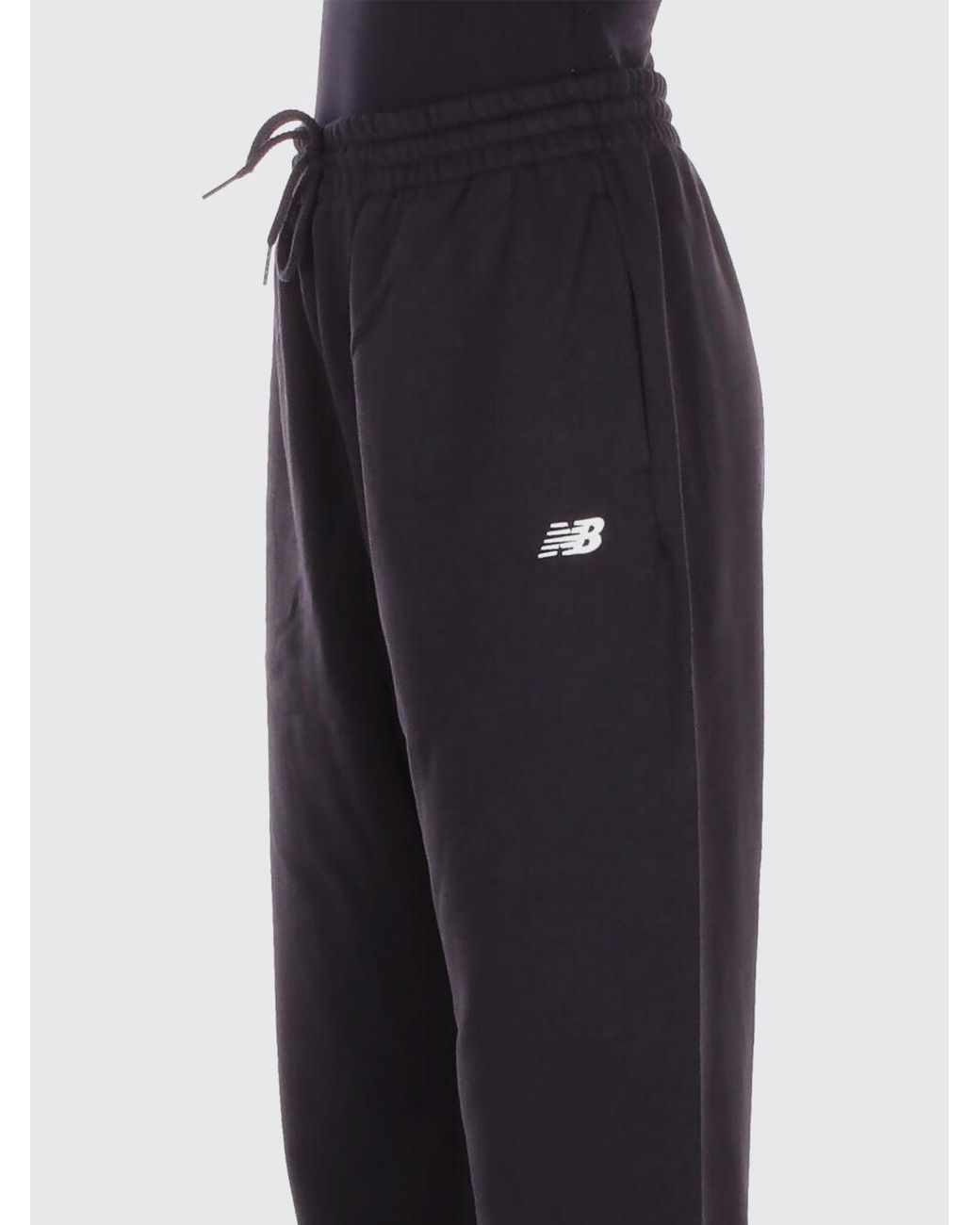 New Balance Blue Cotton Jogging Trousers With Logo for men