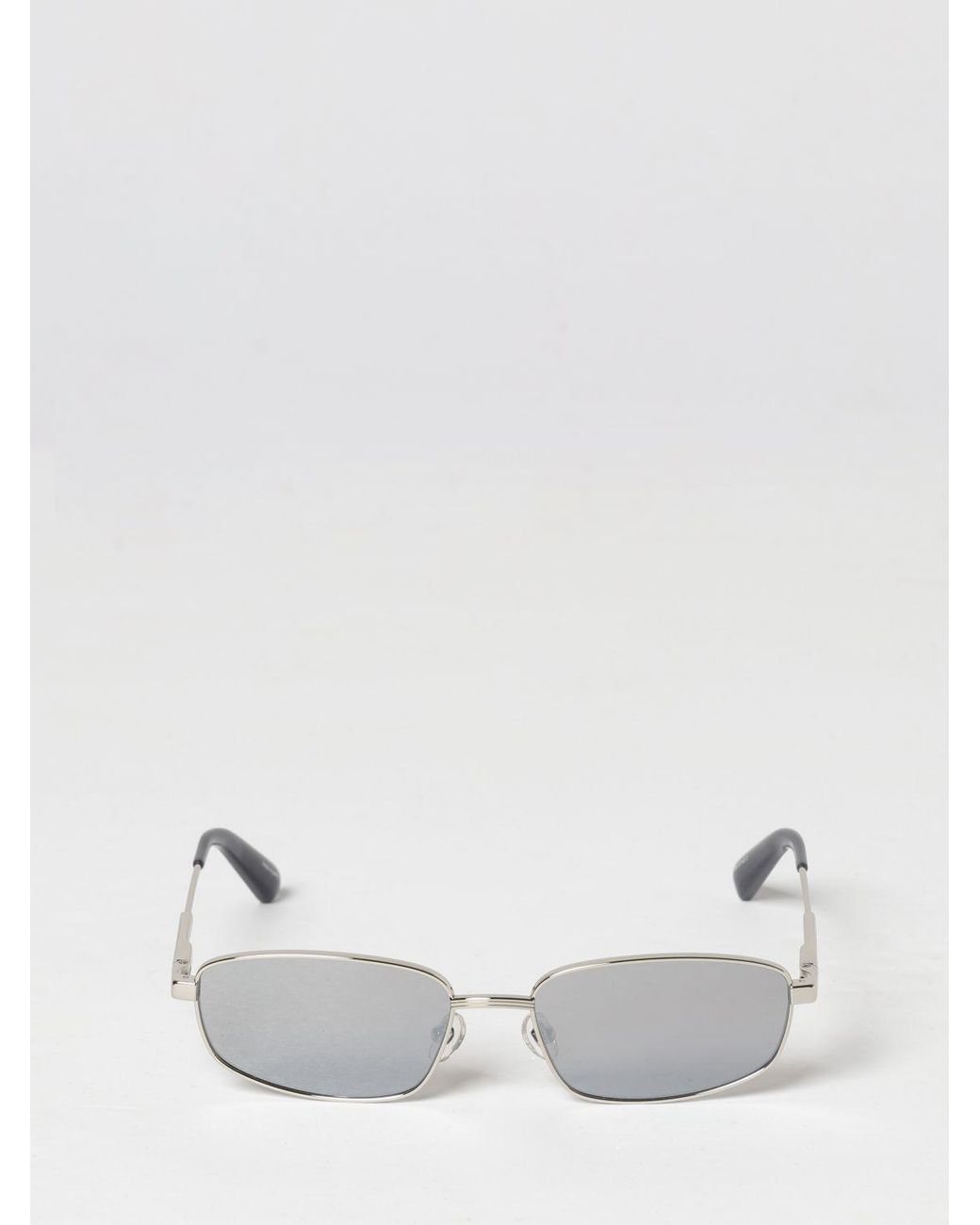 Jacquemus White Sera Rectangular Frame Sunglasses
