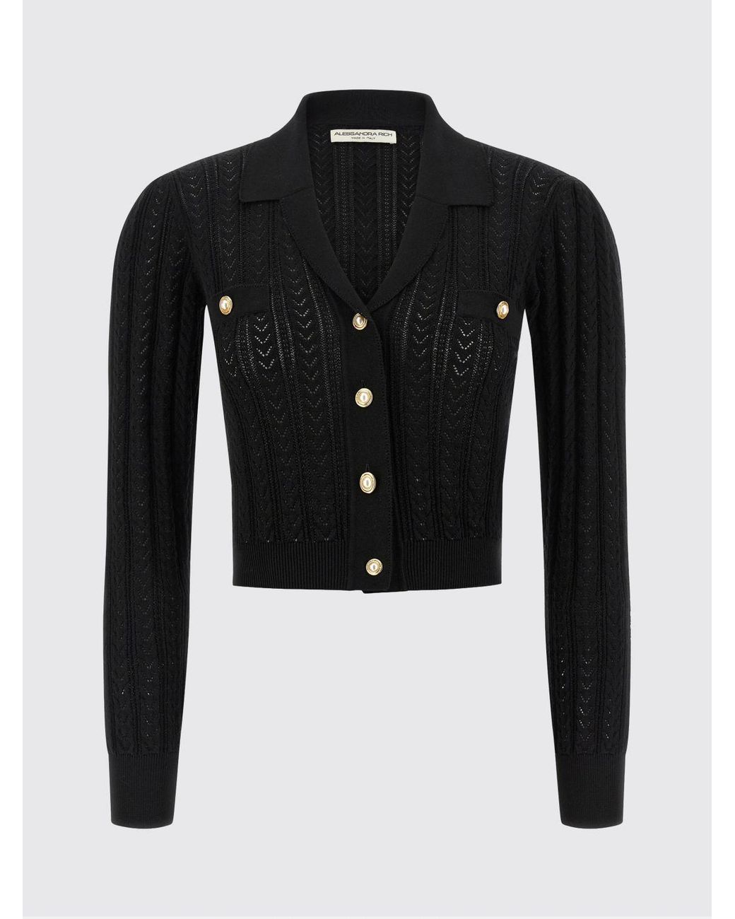 Alessandra Rich Black Cardigan