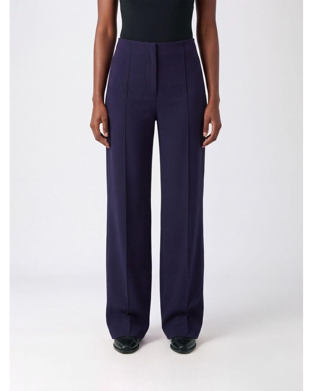 Liviana Conti Blue Eric High-Waisted Palazzo Trousers