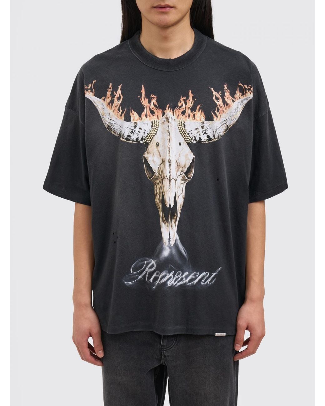 Represent Black T-Shirt British Cowboys for men