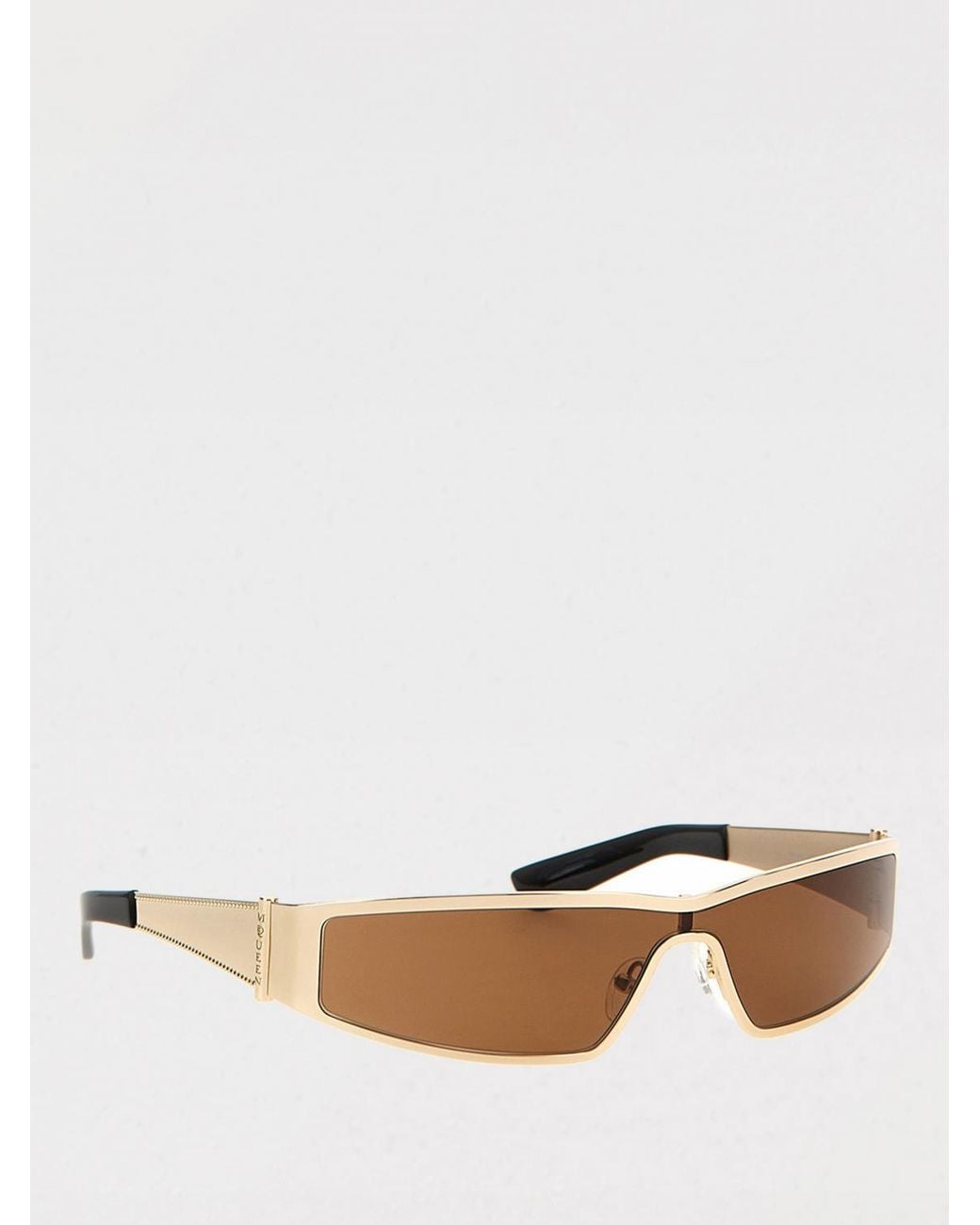 McQueen Multicolor Shield Sunglasses Metal Frame