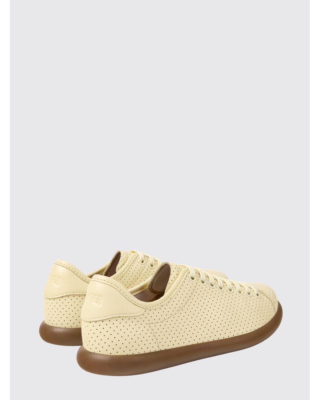 Camper Natural Pelotas Soller Perforated Leather Sneakers