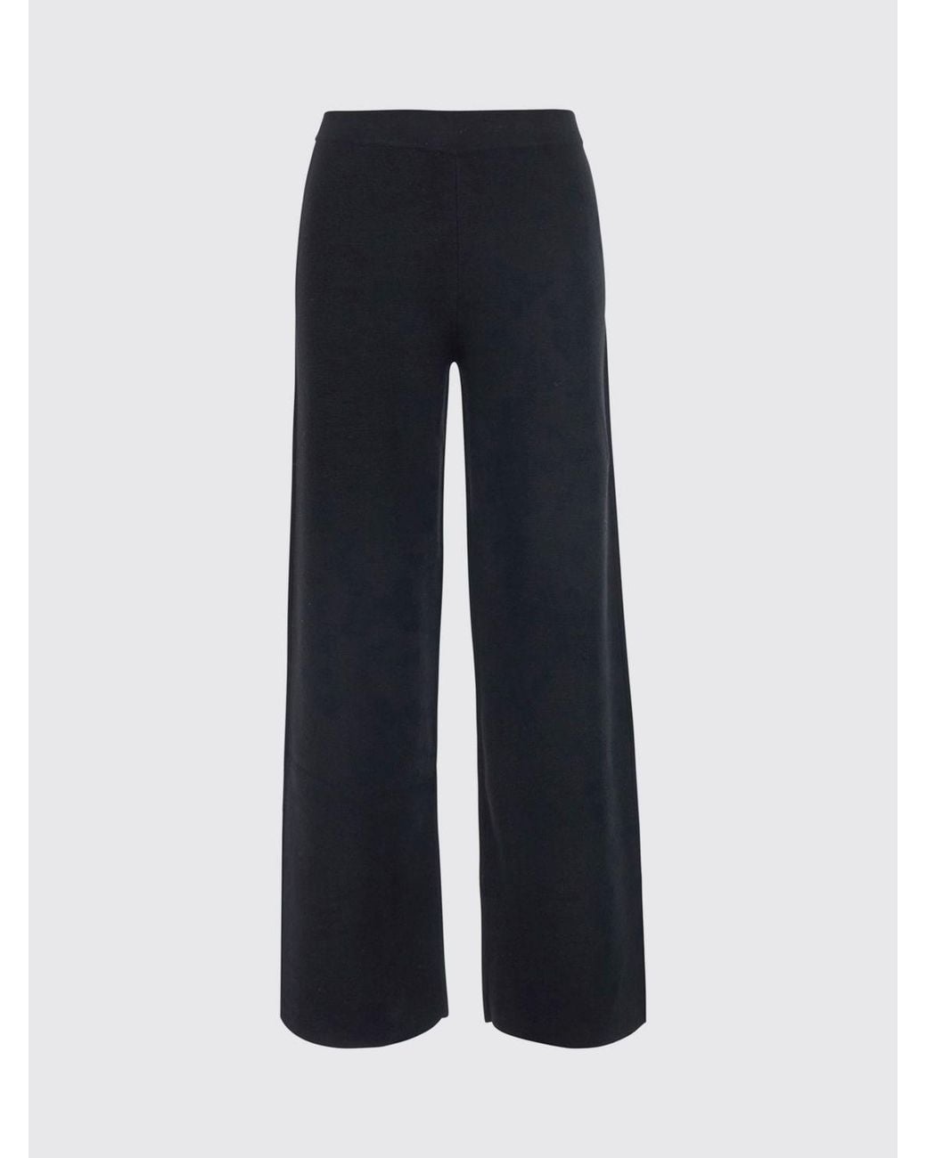 P.A.R.O.S.H. Blue P.A.R.O.S.H. Wide-Leg Wool And Cashmere Knit Trousers With Elastic Waist