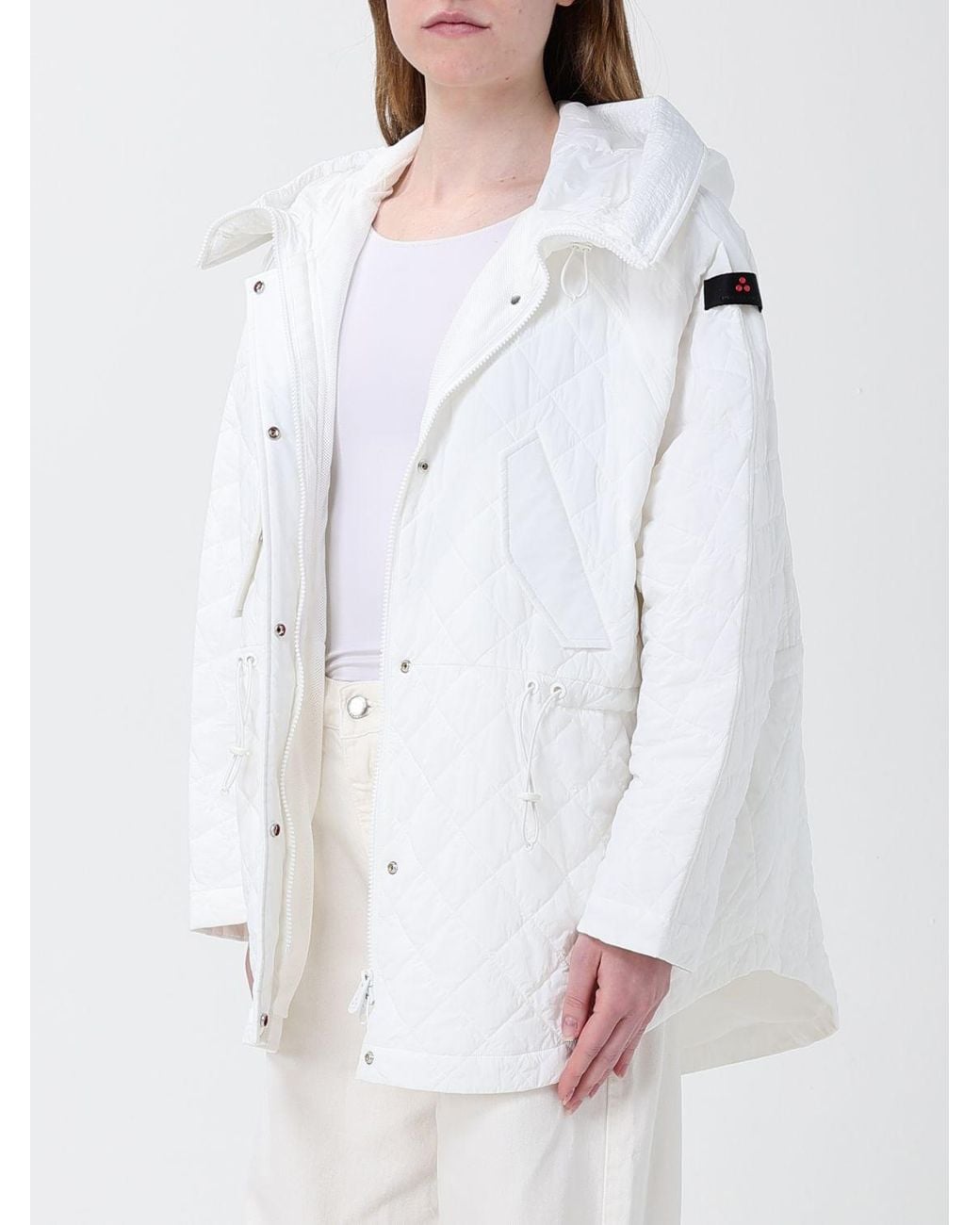 Peuterey White Texel Hooded Padded Down Jacket