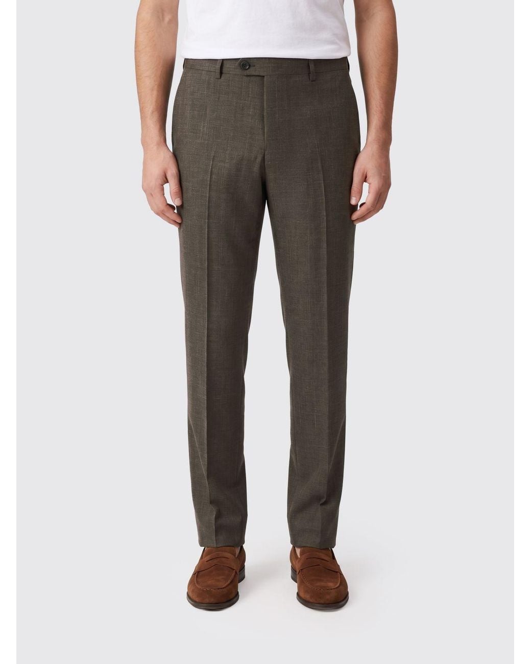 HUGO Gray Tailored Trousers for men