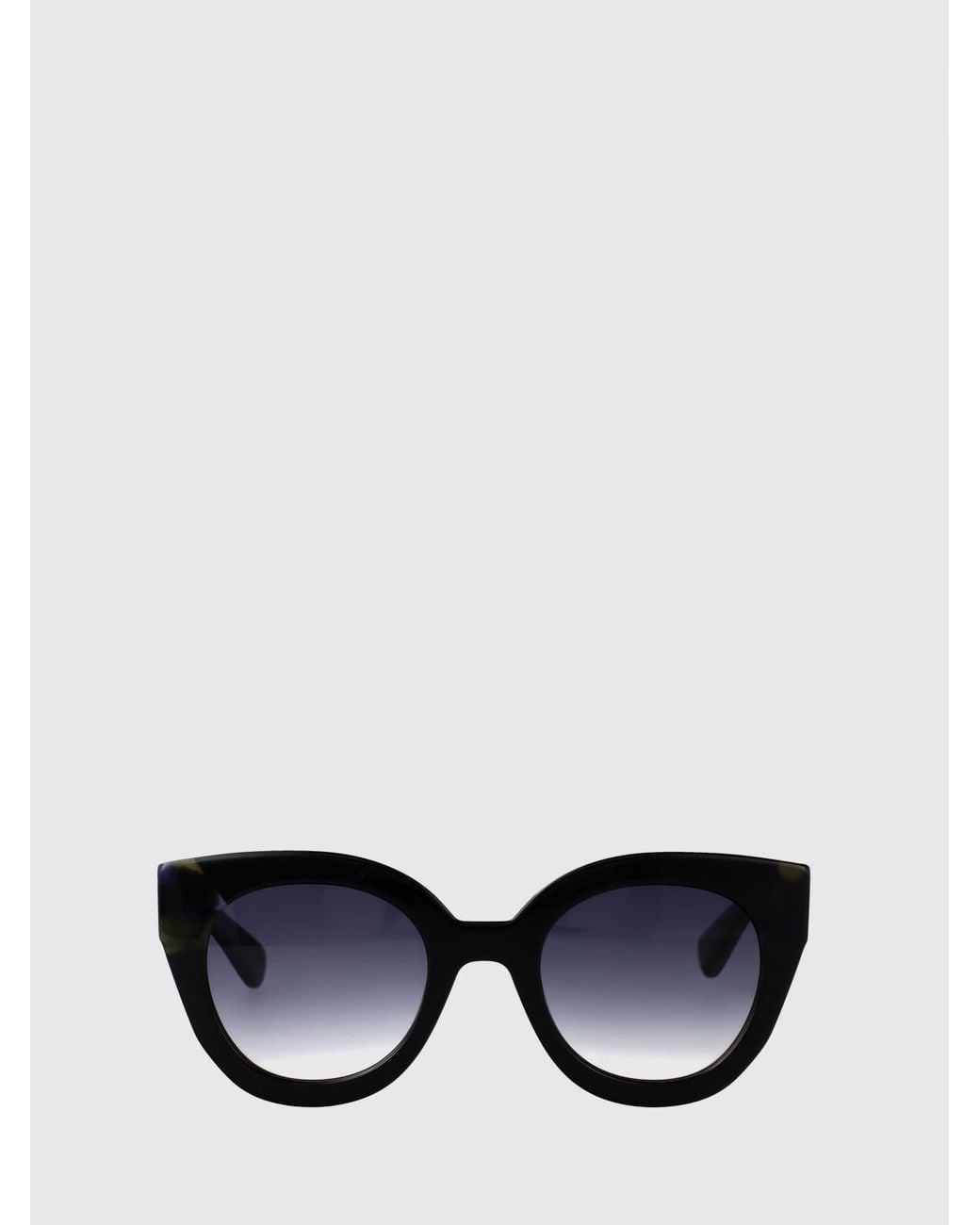 Longchamp Black Oversized Cat-Eye Sunglasses