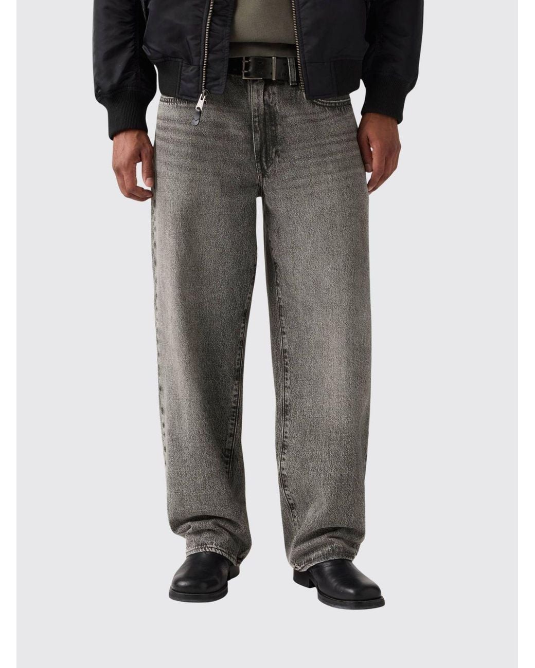 Levi's Black 578 Mid-Rise Wide-Leg Jeans for men
