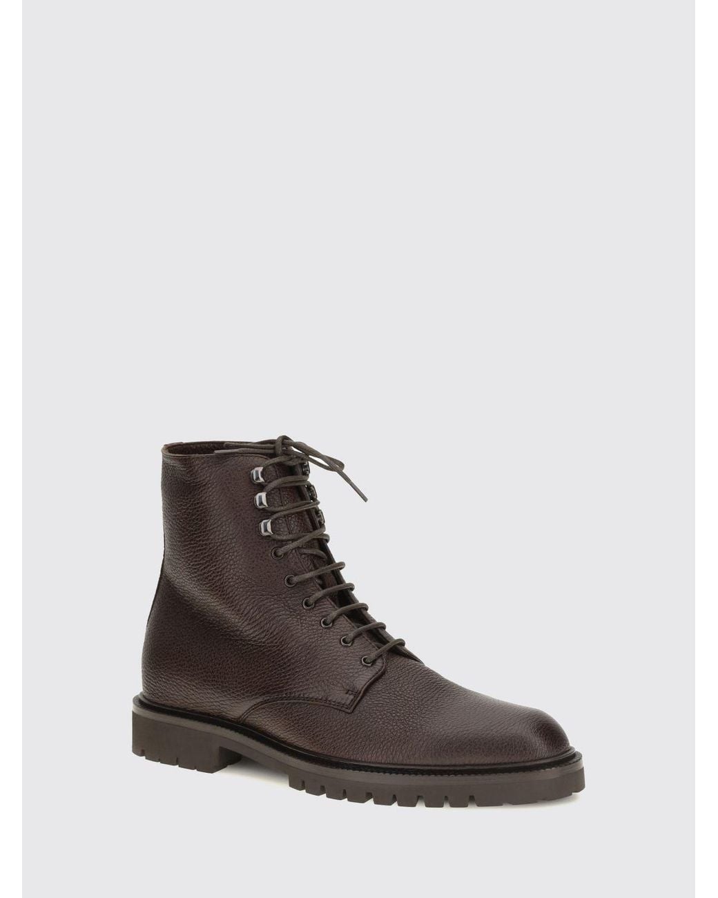 Brunello Cucinelli Brown Combat Boots for men