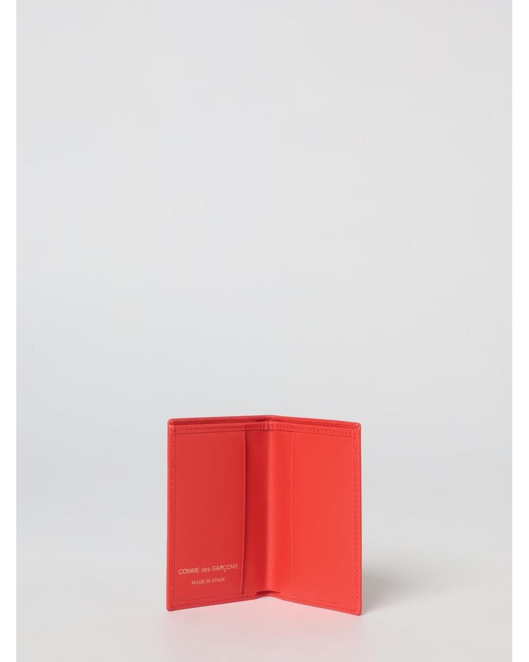 Comme des Garçons Red Leather Wallet for men