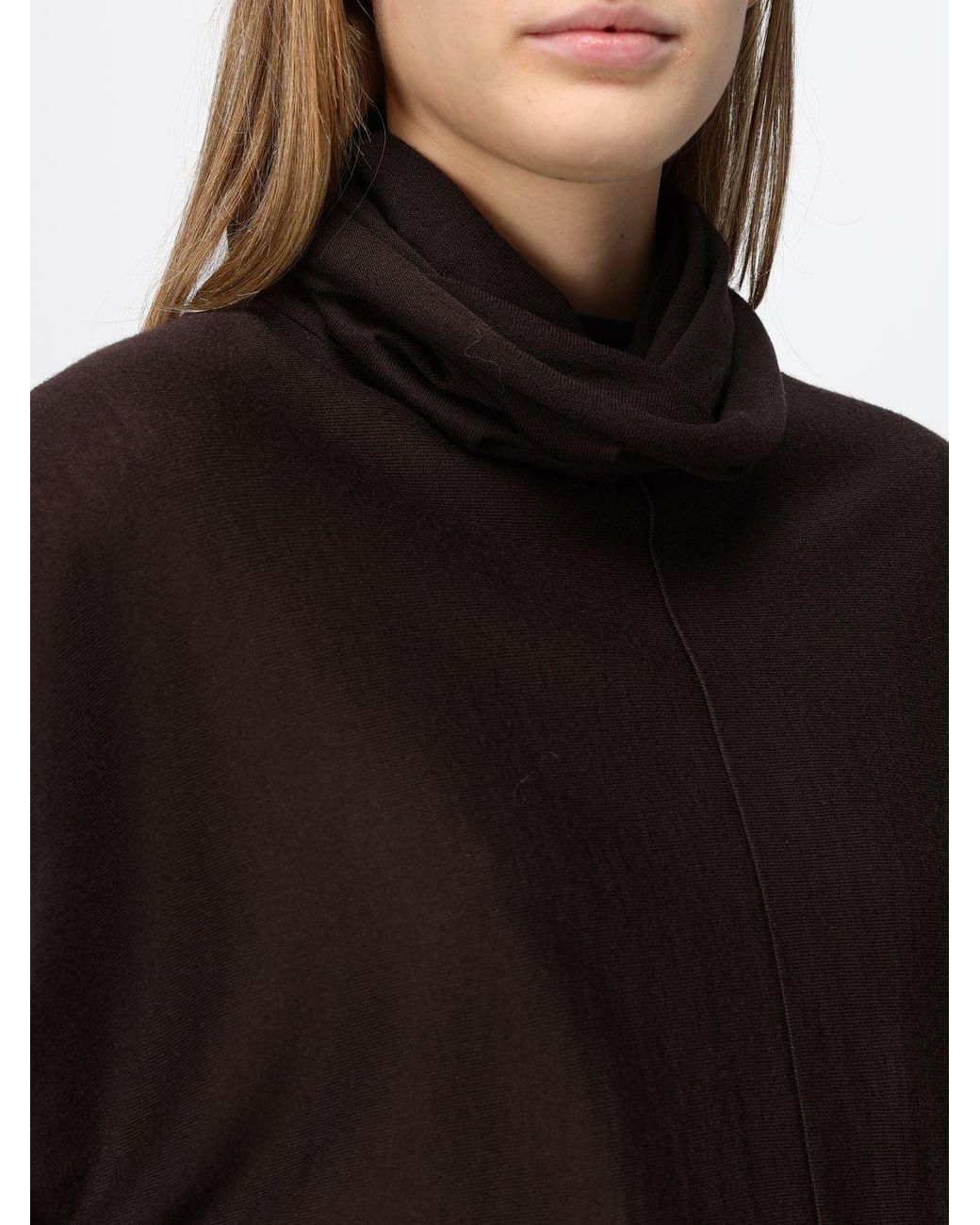 Soeur Black Ribbed Merino Wool Regular-Fit Turtleneck Jumper