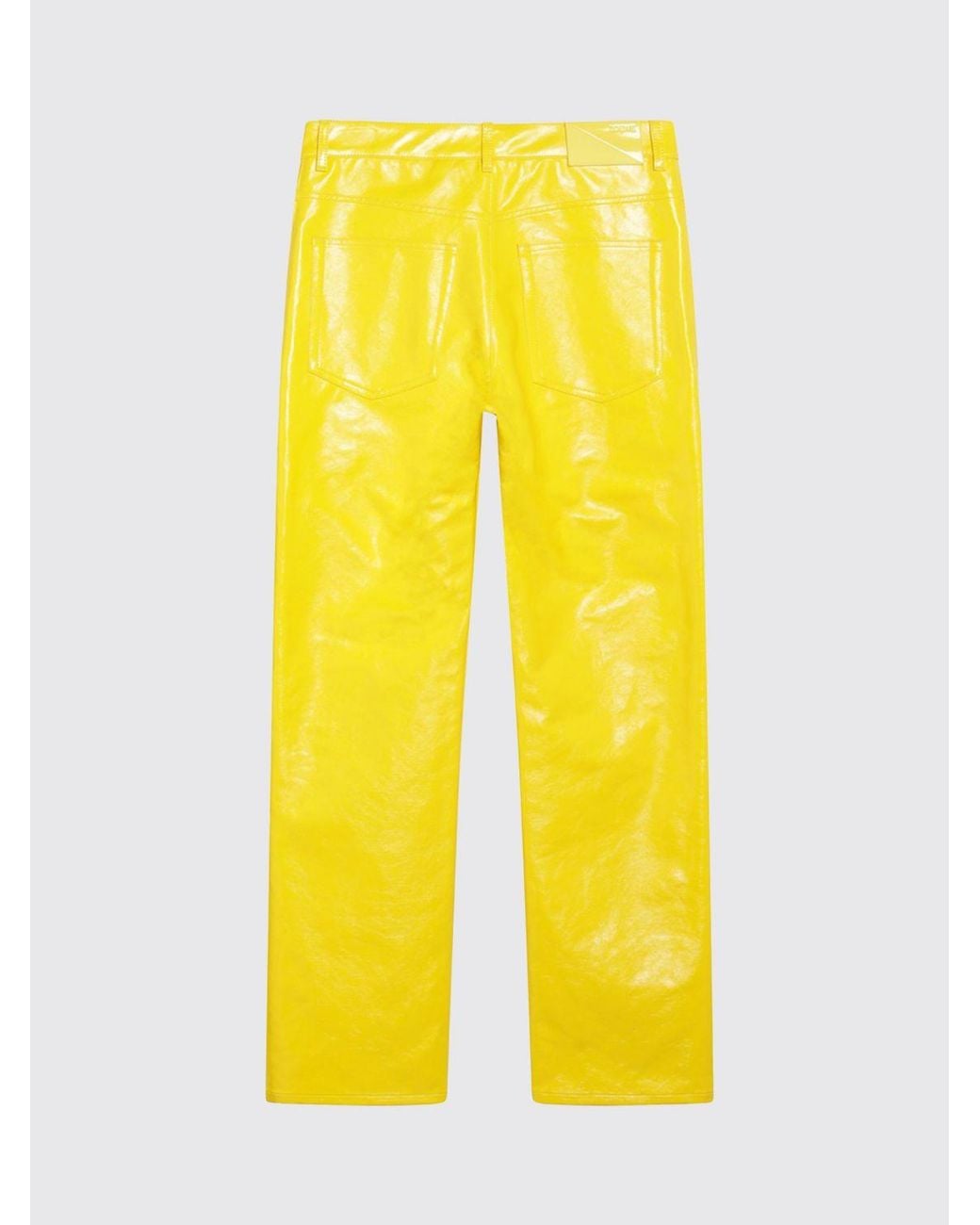 Loewe Yellow Slim Fit Coated Cotton Five-Pocket Trousers for men