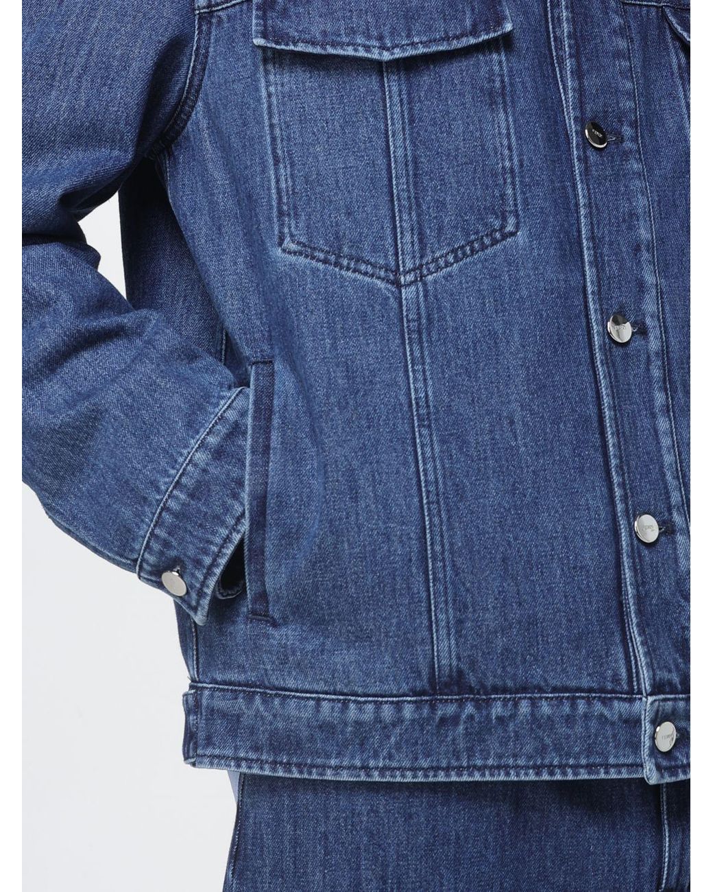 Fendi Blue Denim Jacket for men