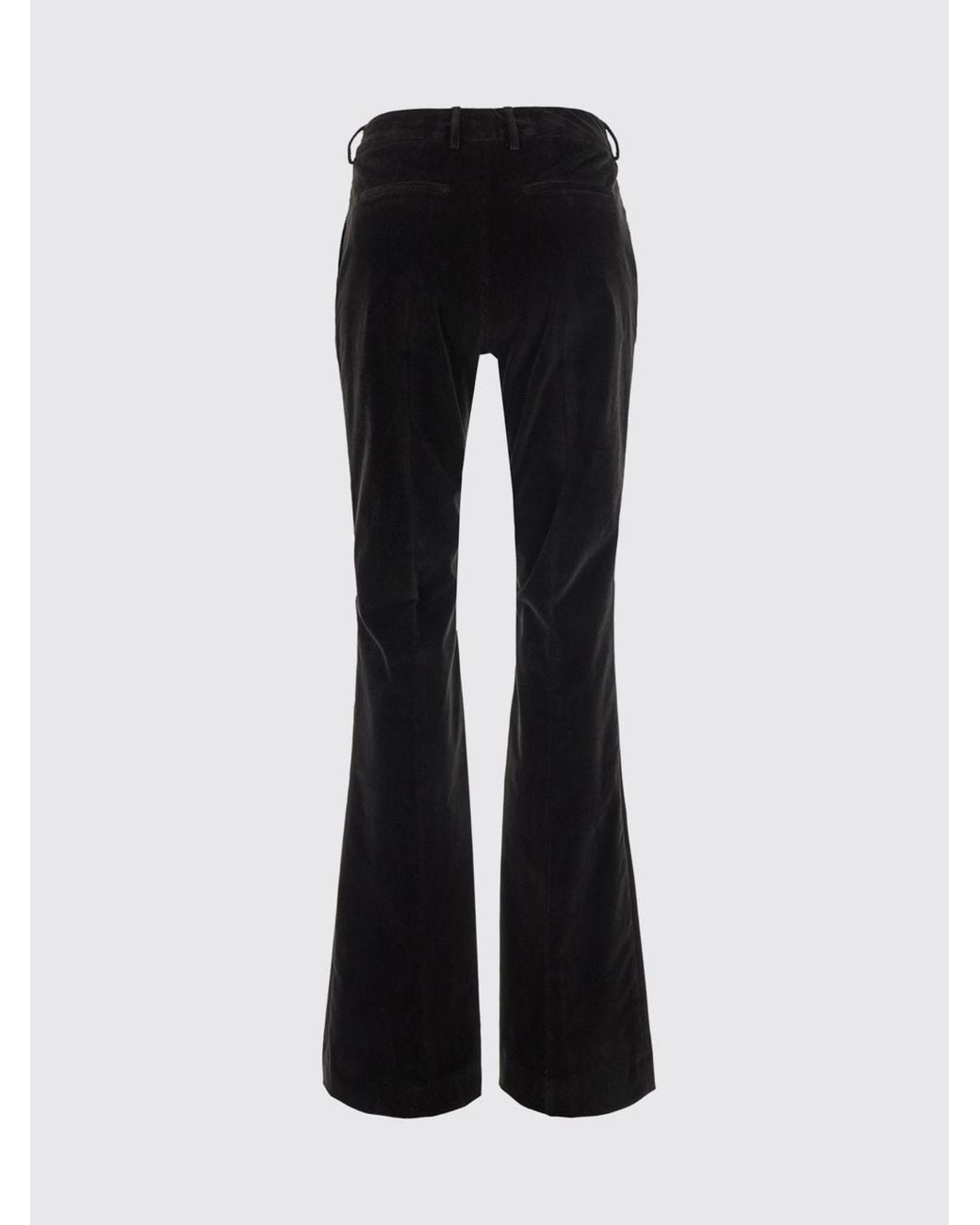 PT Torino Black Flared Chino Trousers